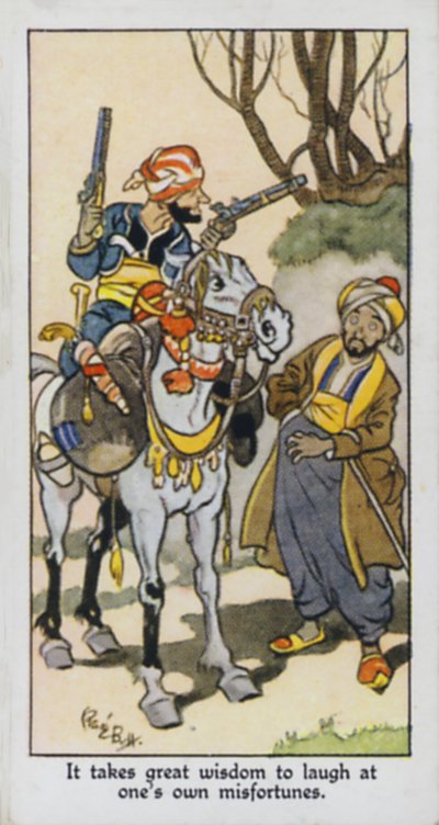 Ci vuole grande saggezza per ridere delle proprie disgrazie da René Bull